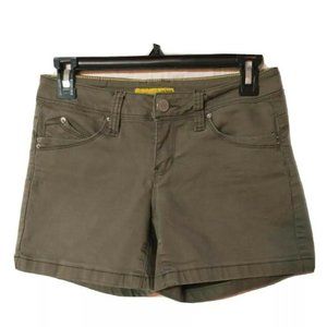 YMI Wanna Betta Butt Women's Sz 11 Army Green Denim Booty Shorts